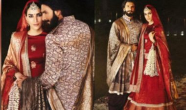 वाराणसी के नमो घाट पर मनीष मल्होत्रा की कलेक्शन में कृति सेनन ने बिखेरा रंग