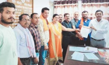 बढ़ते प्रदूषण की रोकथाम के लिए बीएमएस ने सौंपा ज्ञापन