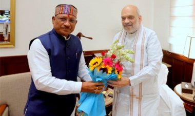 छत्तीसगढ़ के मुख्यमंत्री श्री विष्णुदेव साय ने आज गृहमंत्री श्री अमित शाह से संसद भवन में सौजन्य मुलाकात की