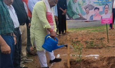 कृषि मंत्री श्री नेताम ने एक पेड़ मां के नाम अभियान के तहत किया पौधा रोपण