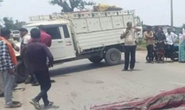 रायगढ़ में दर्दनाक सड़क हादसा, महिला की मौत से ग्रामीणों ने किए चक्काजाम