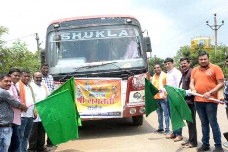 श्री रामलला दर्शन योजना: जांजगीर चाम्पा जिले के 187 राम भक्तों की टोली हुई रवाना