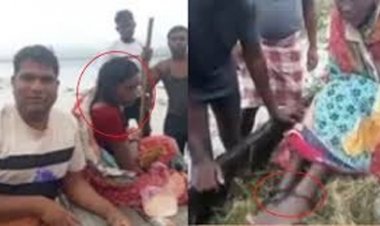 मछुआरों ने उफनती महानदी में बहती हुई एक महिला को सुरक्षित बचाया, पैरों में लोहे की जंजीर बंधी थी