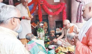 महामाया मंदिर में महारुद्राभिषेक