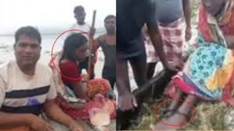 मछुआरों ने उफनती महानदी में बहती हुई एक महिला को सुरक्षित बचाया, पैरों में लोहे की जंजीर बंधी थी
