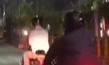 आरआई को साथ लेकर बाइक पर निकले एसपी:भीड़ वाले स्थानों को देखा, ढाबों पर शराब पीते मिले युवा