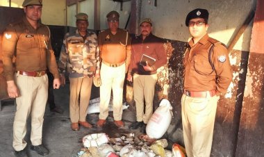 पीलीभीत में 1.75 करोड़ के मादक पदार्थ नष्ट:126 मामलों में जब्त किए गए थे 172 किलो ड्रग्स, कोर्ट के आदेश पर कार्रवाई