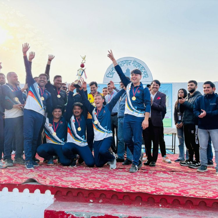 जेल प्रीमियर लीग का रोमांचक फाइनल:10 ओवर में जेल वॉरियर्स ने 6 विकेट से जीता मैच, किशन चौहान ने 7 बॉल में ठोके 34 रन