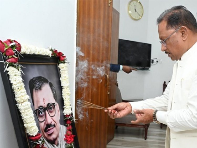 मुख्यमंत्री विष्णु देव साय ने पं. दीनदयाल उपाध्याय की पुण्यतिथि पर किया नमन