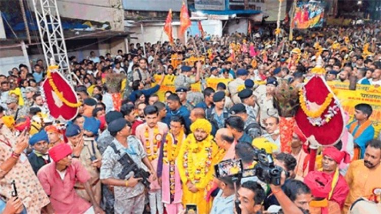 बस्तर दहशरा में निभाई गई मावली परघाव रस्म