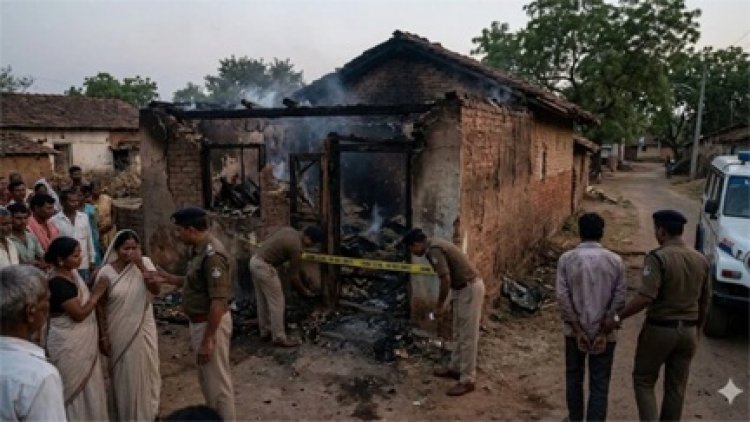 छोटे ने बड़े भाई को कमरे में बंद कर पेट्रोल डालकर जिंदा जलाया, मौके पर दर्दनाक मौत